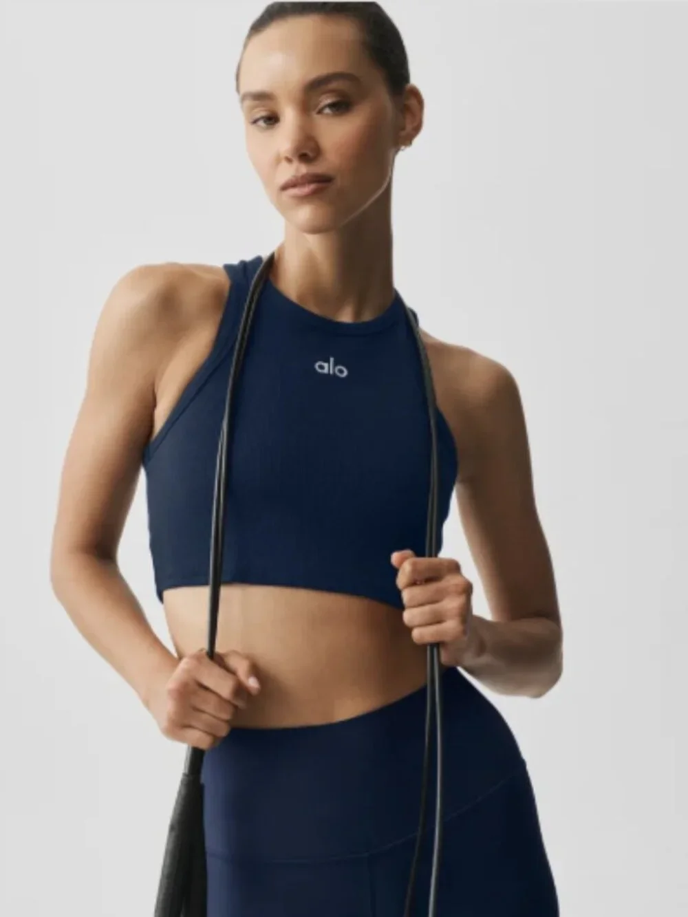 Alo Yoga Aspire Tank Navy NWT S M L